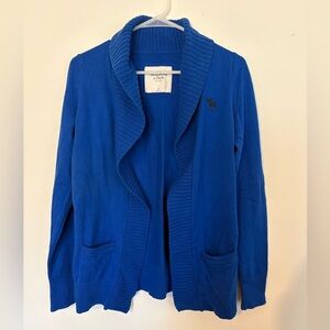 Y2K 00’s Abercrombie & Fitch Blue Open Front Cardigan | casual | cozy | a&f